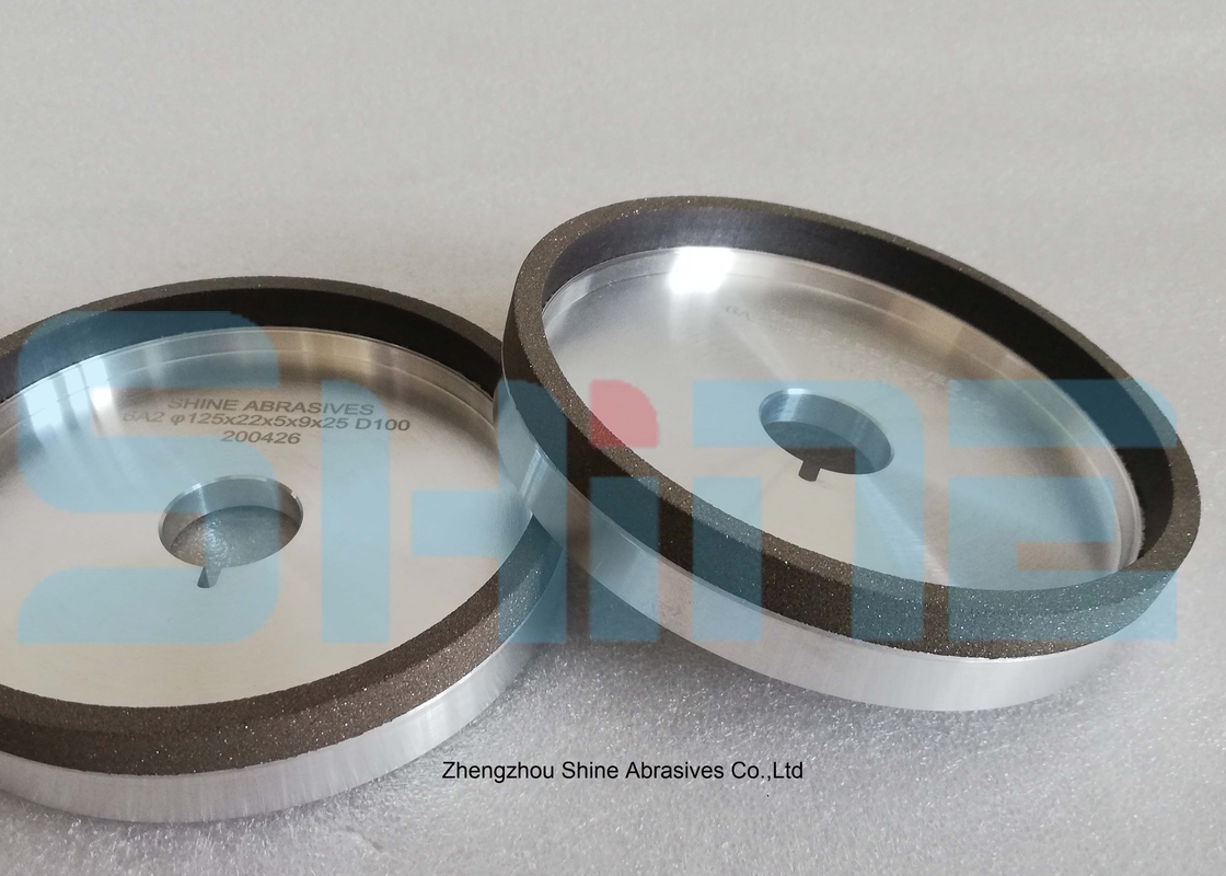 125mm 6A2 Kop Diamond Wheel 100 Grit Diamond Grinding Wheel For Carbide-Hulpmiddelen