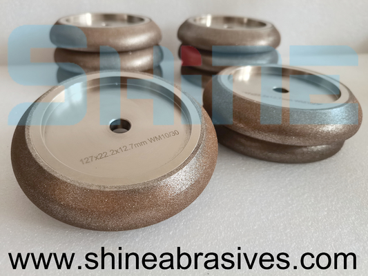 Elektroplaat CBN slijpwiel Hars Bond Diamant 1/2 inch Dikte Voor Carbide