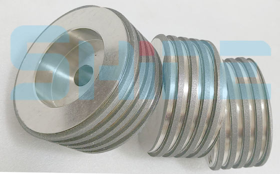 Draad die CBN de Scherpende Rechte Tand 320# 200mm Rolling van het Wiel Trapezoïdale Netwerk