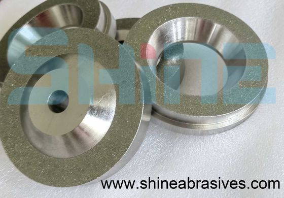 Glans Hulpmiddelen 40#~600# van Schuurmiddelen de Halfedelsteen Gegalvaniseerde Diamond Grinding Wheel For Carbide
