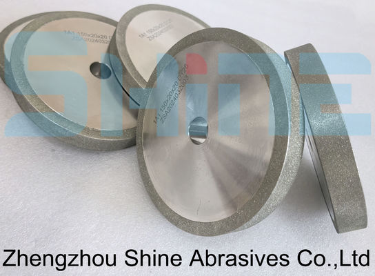 Geelektroplateerd platte diamant slijpwiel voor het slijpen van wolfraamcarbideglas