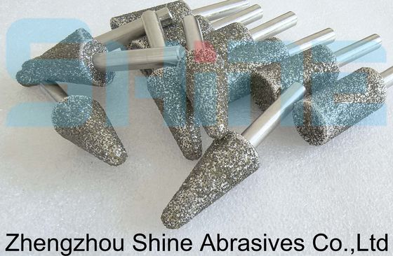 Elektroplacerde diamanten / CBN slijpmandrels en -wielen voor carbidewerktuigen