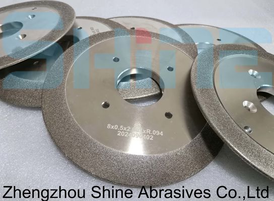 8'' CBN-scherpingswiel met elektroplatering voor het slijpen van houten zaagbladen