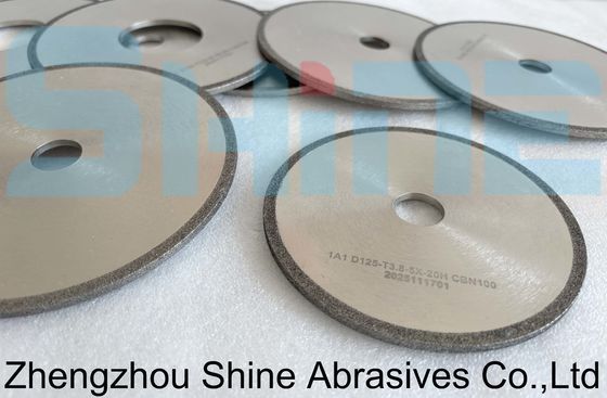 150 MM Geelektroplateerde diamant CBN slijpwielen voor wolfraamcarbide