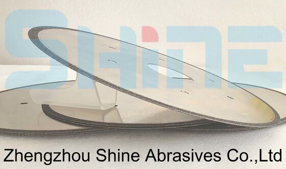 Geelektroplateerde 1A1R 250 mm CBN-snijwielen voor HSS-materialen