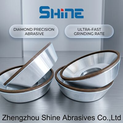 12A2 Schotelvormige Diamant Slijpschijven met Kunstharsbinding voor Bovenkant Slijpen