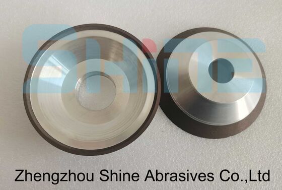 11V9 Resin Bond Diamond Taper Cup Grinding Wheel 100mm Grit 100 For PCD PCBN Inserts