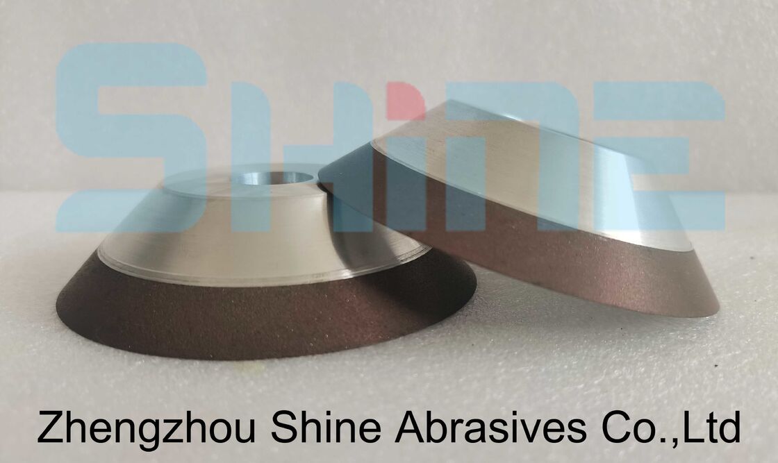 11V9 Resin Bond Diamond Taper Cup Grinding Wheel 100mm Grit 100 For PCD PCBN Inserts